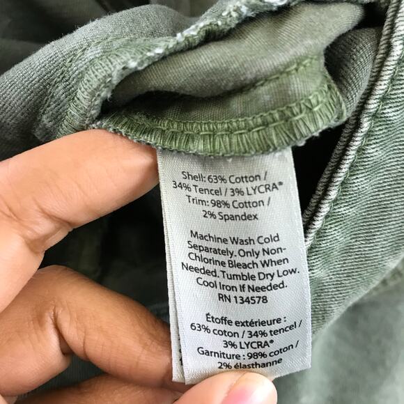 Vineyard Vines Size 8 Green Skirt pockets Utility Zip Button - Picture 7 of 8